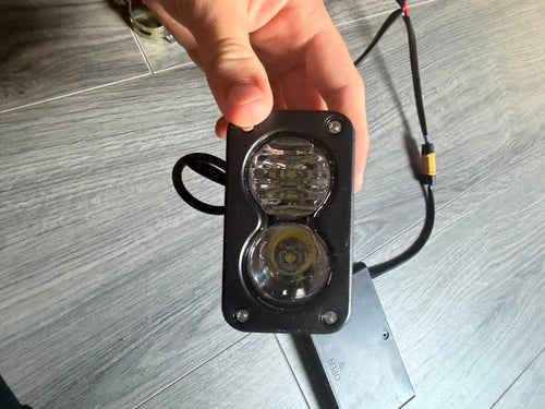 Battery powered Baja lights with switch