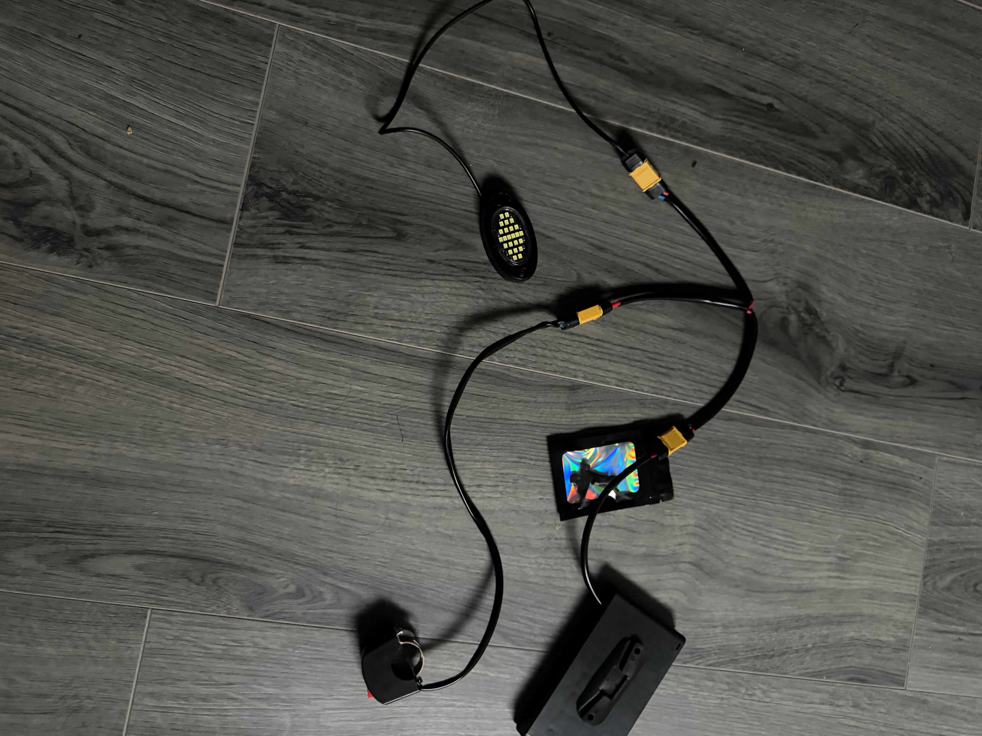 battery powered rock light with switch